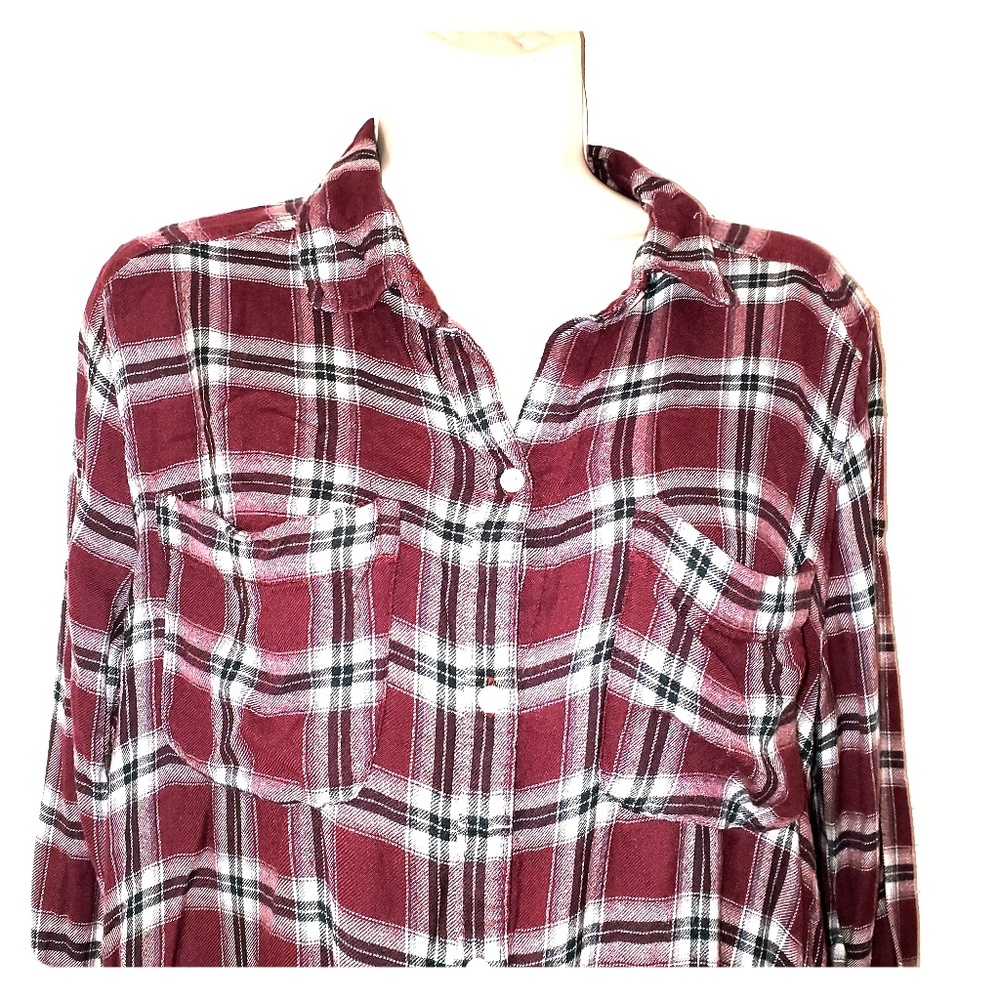 Hollister womans flannel shirt